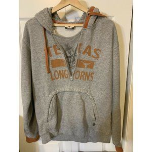 U espn Texas Longhorns Sweater Hoodie Men’s‎ Sz M Gray Orange
